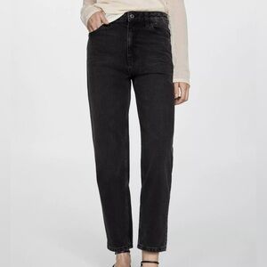 Mango Women's High Rise Mom Jeans